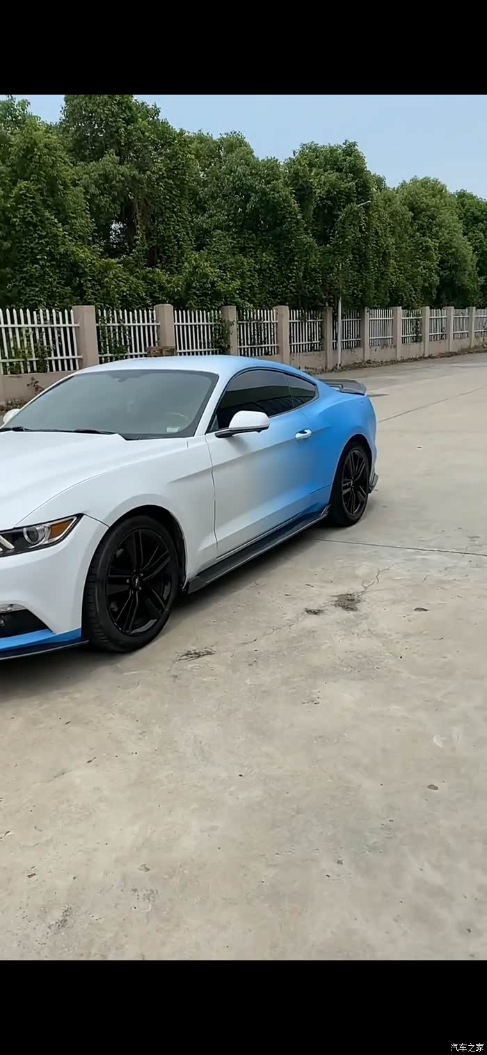 蓝白渐变的福特野马美出新天际