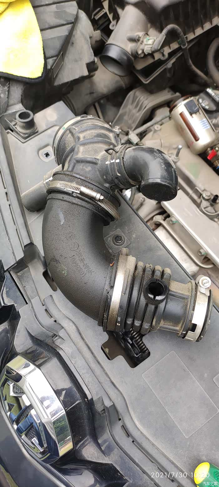 拆进气管检查了