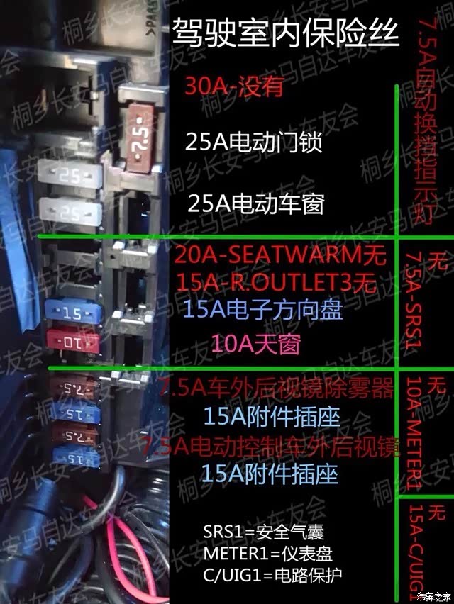 行车记录仪和电子狗同时保险盒取电
