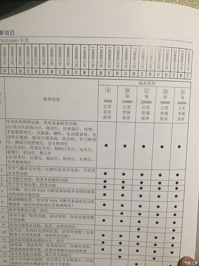 凌渡保养手册