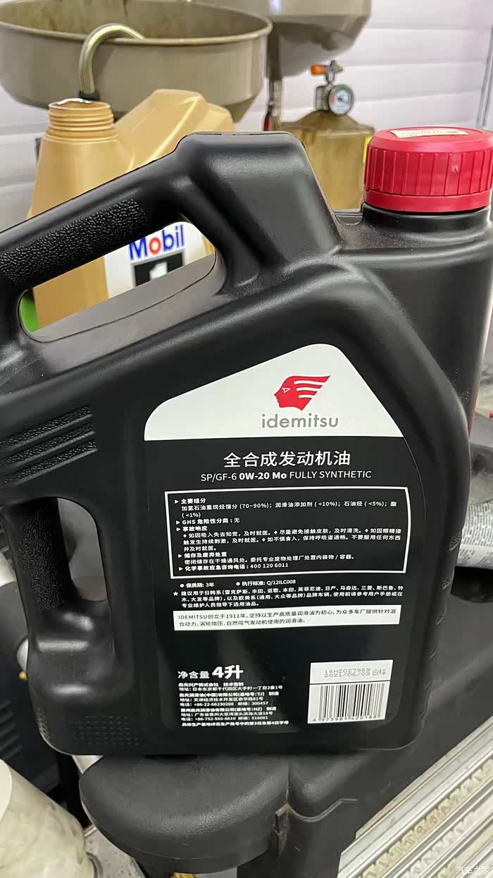 出光黑桶机油保养欧菲长效滤芯效果还不错