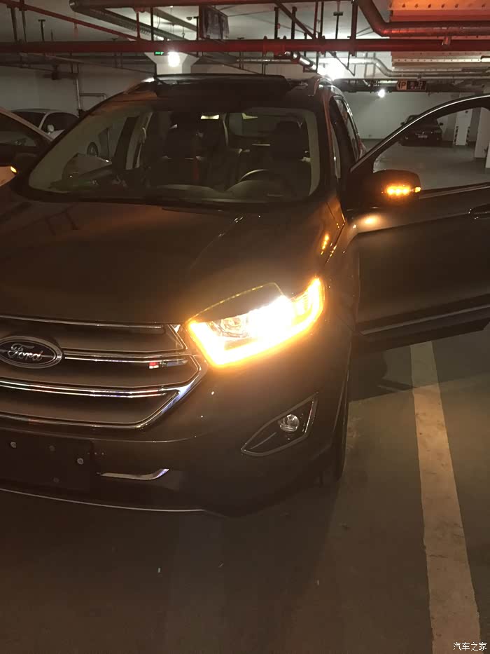 晒锐界赢车模福特锐界初印象20t尊锐棕色