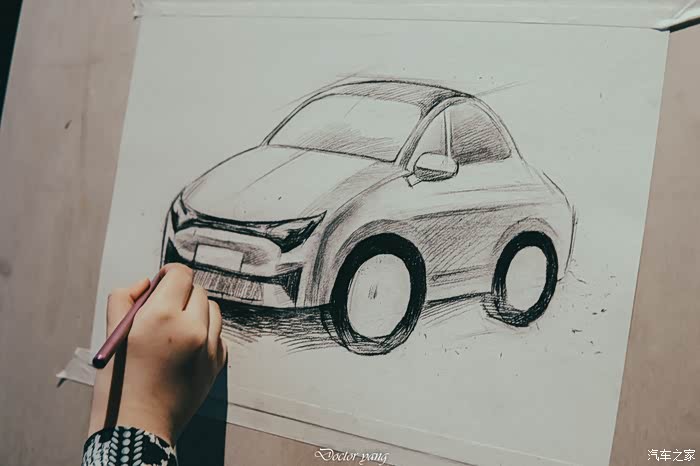 00后萌妹子手绘智能家轿新面孔小鹏p5_青少年论坛_汽车之家论坛