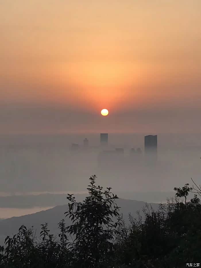 岳麓山的日出,随手一拍