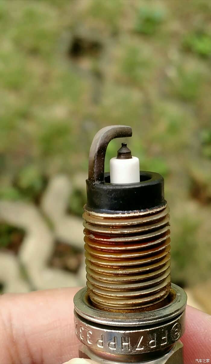 求教火花塞绝缘体裙部很白正常吗