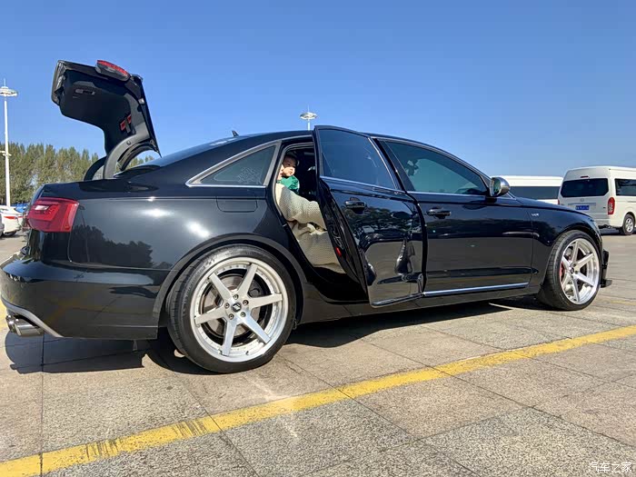 奥迪a6lc7改装日本进口workst1两片锻造轮毂