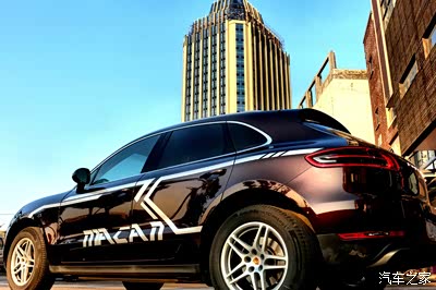 【tm改色贴膜案例】——保时捷macan广告拉花设计