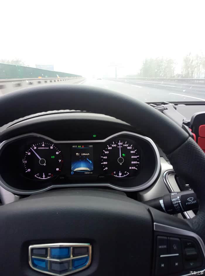 帝豪gl跑高速120左右.发动机噪音如何?各位大神请指教!