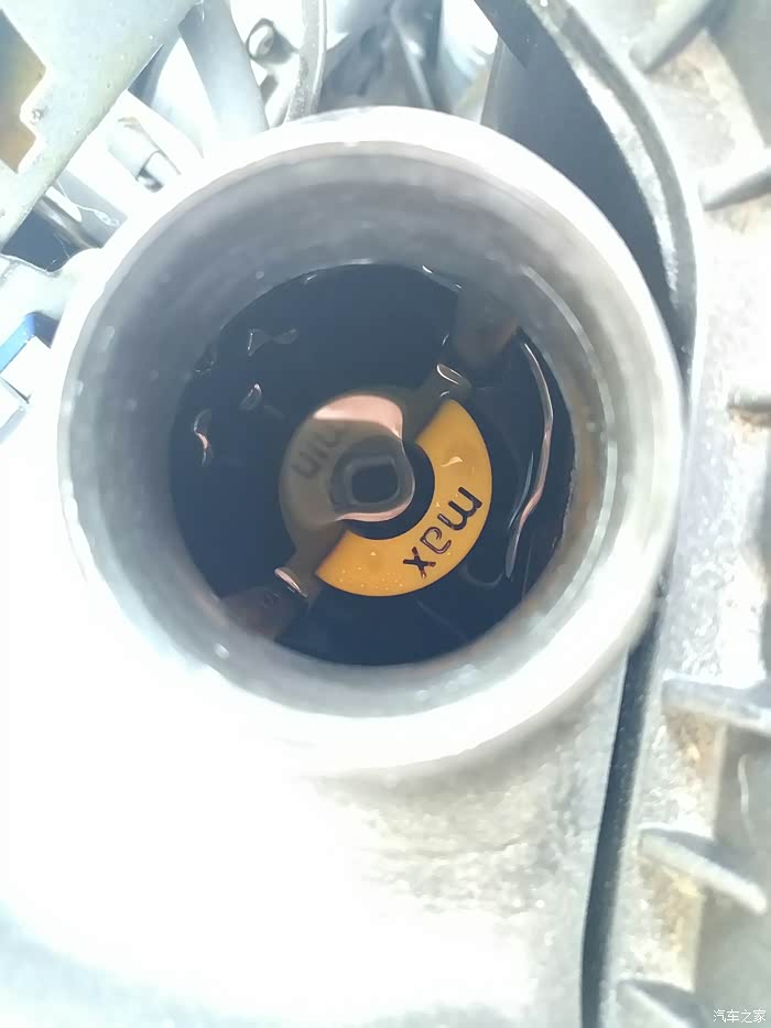 【图】b48冷却液这个颜色正常吗?8000公里_宝马3系论坛_汽车之家论坛
