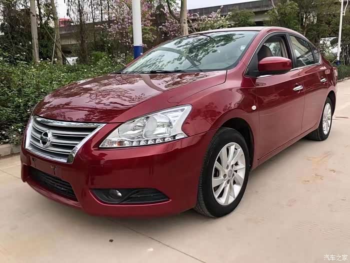 日产品牌里的明星车型轩逸红色很少见额