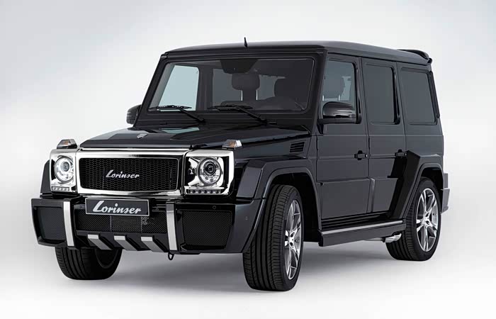 发几张黑色的基于奔驰g500定制的lorinserg60l图给大家看看