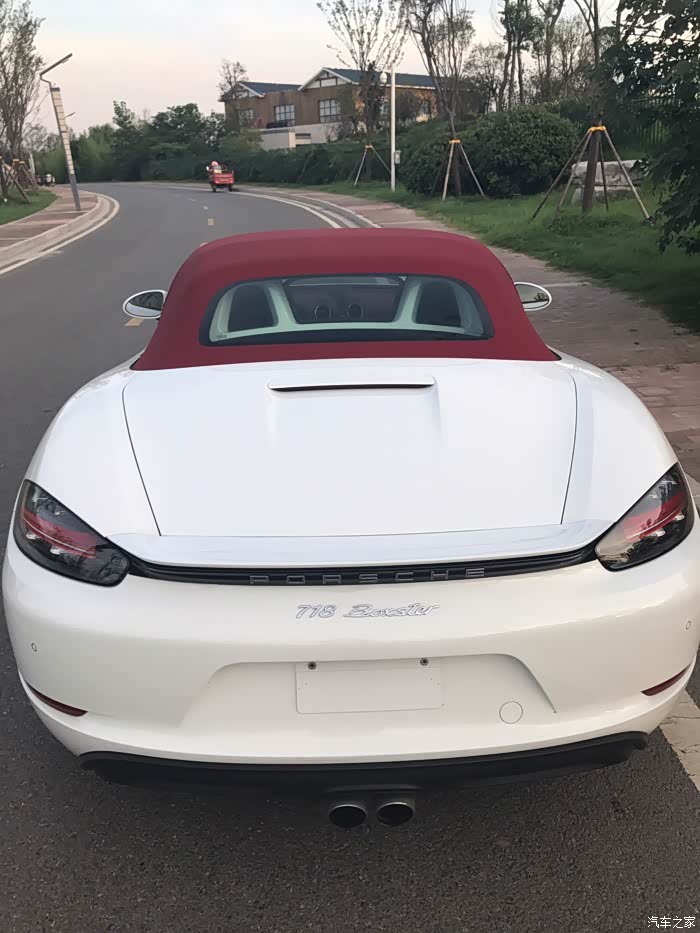 【图】白外红内红顶,718boxster提车作业_保时捷718论坛_汽车之家论坛