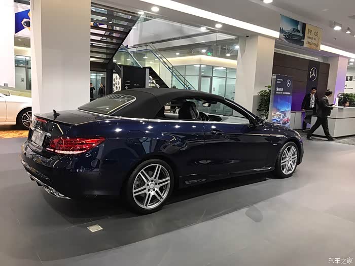 明天提车e260敞篷深蓝色