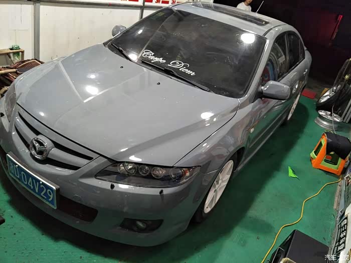 红马变灰马马自达6改色记