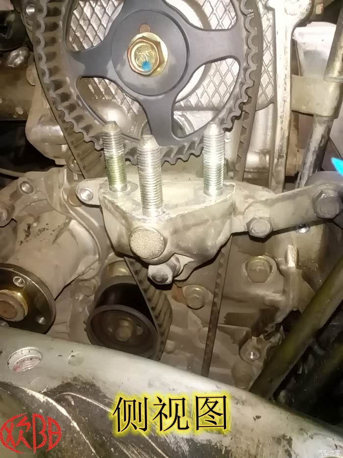 图解f3三菱发动机正时皮带的更换