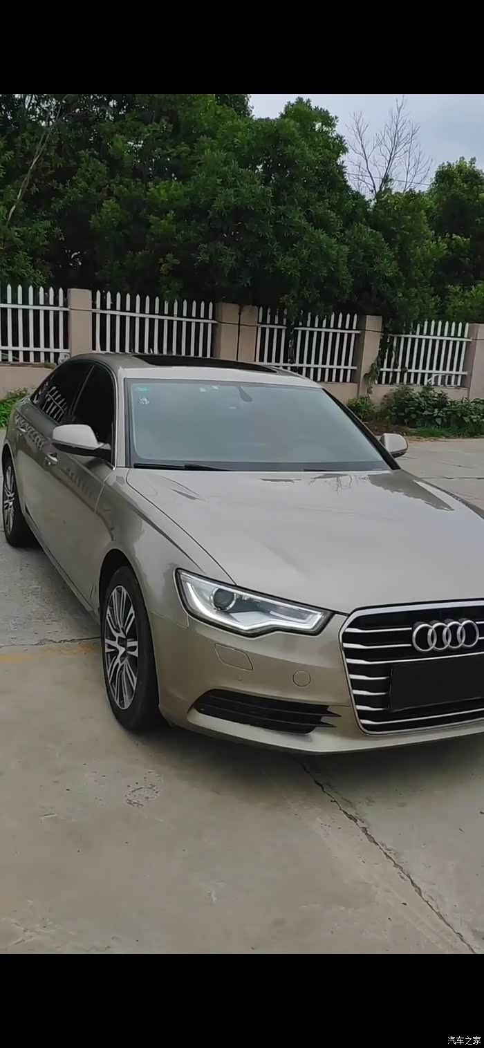 金色奥迪a6l演绎大气从容