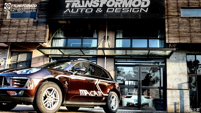 【tm改色贴膜案例】——保时捷macan广告拉花设计