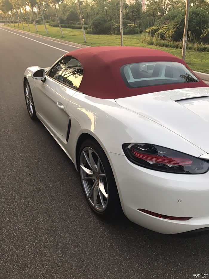 【图】白外红内红顶,718boxster提车作业_保时捷718论坛_汽车之家论坛