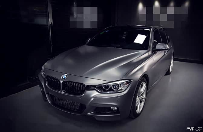 宝马3系电光金属灰-宝马328i改色贴膜效果图赏