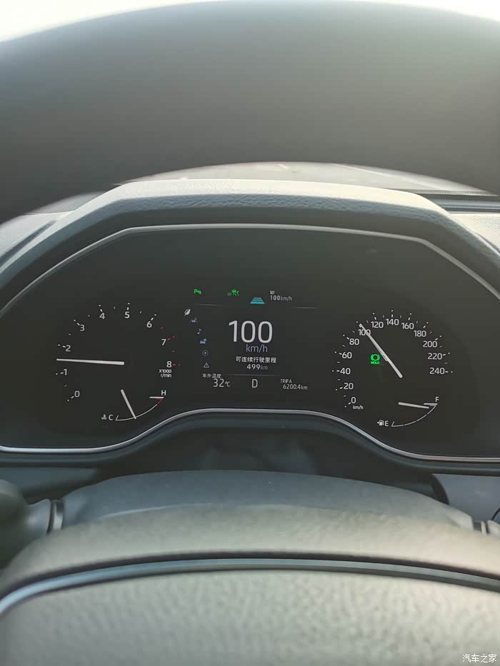 20l亚洲龙高速自适应巡航100和120时速发动机的转速