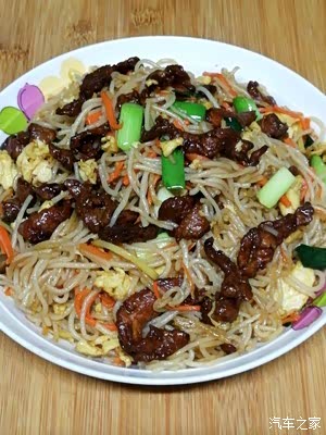 积分大放送家常菜之鸡蛋肉丝炒米粉