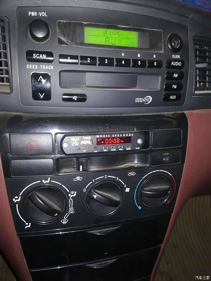 比亚迪f3乞丐版收音机有没有改mp3的求指点