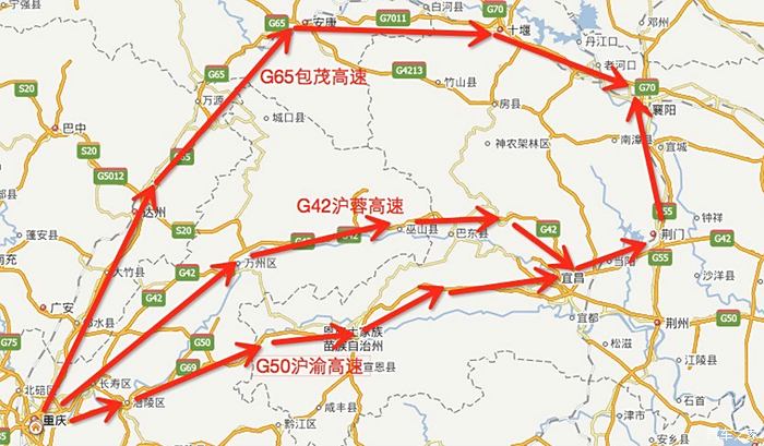 G351国道湖北段线路图图片