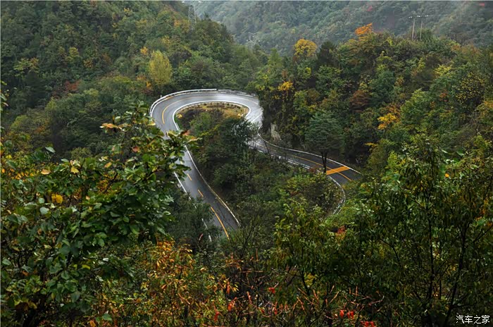 秦岭秋色国道210秦岭段