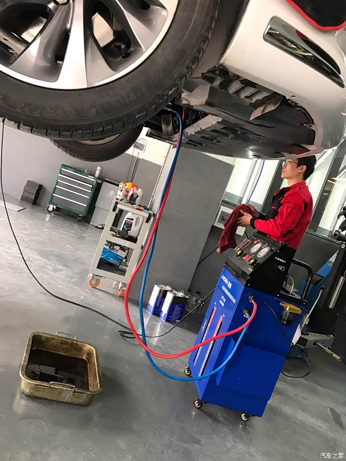 78000公里波箱油更换afw作业