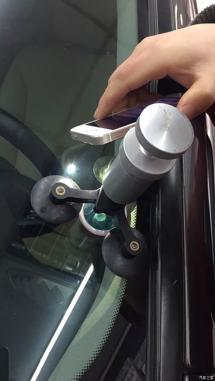 玻璃裂痕修复成功