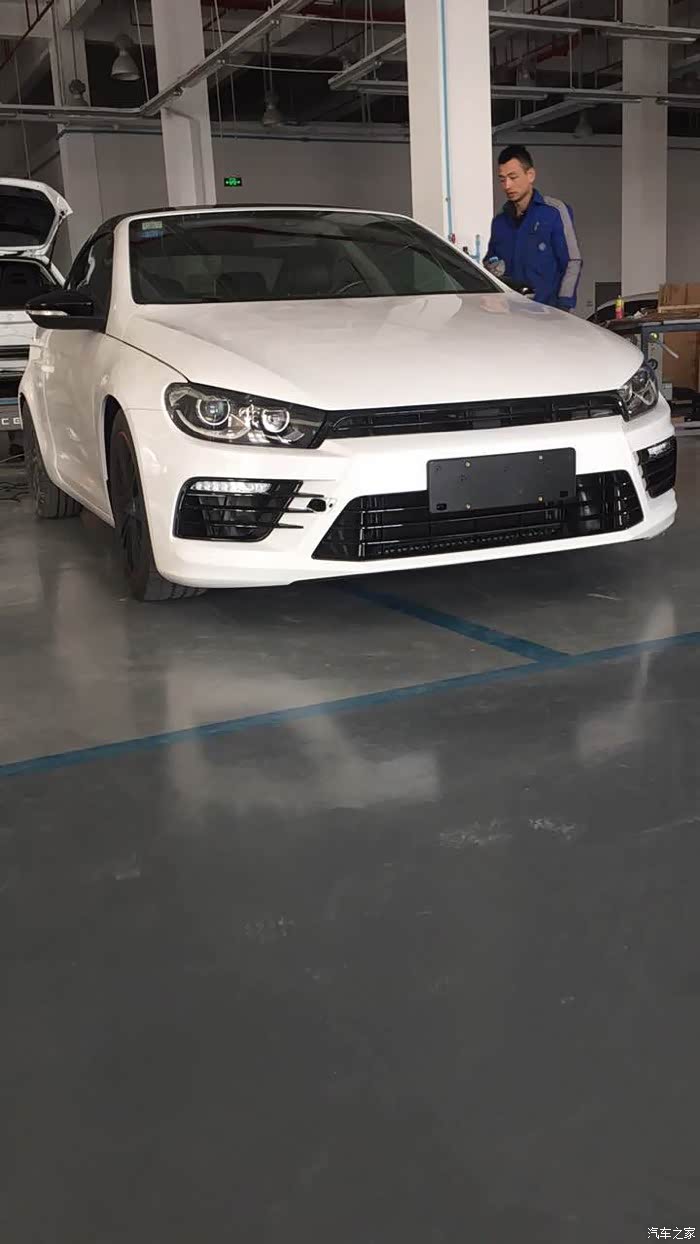 【图】国内首台eos改装尚酷前脸_大众eos论坛_汽车之家论坛