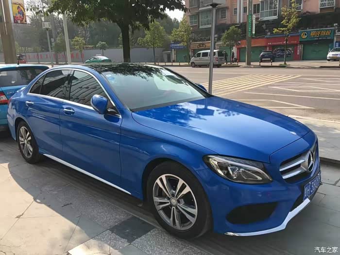 【图】这个颜色怎么样,有点浅蓝色_奔驰c级论坛_汽车之家论坛