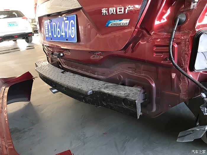 【图】2016款骐达的后防撞钢梁及泡沫_骐达论坛_汽车之家论坛