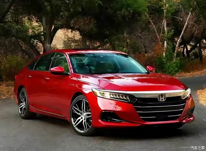 全新一代的红色版本田雅阁的帅气