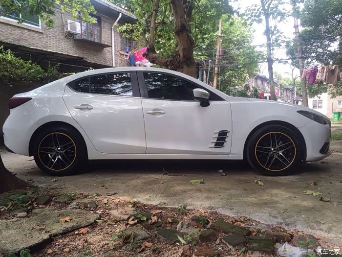 南昌出售17寸昂克赛拉改装双五幅亮面轮毂轮胎