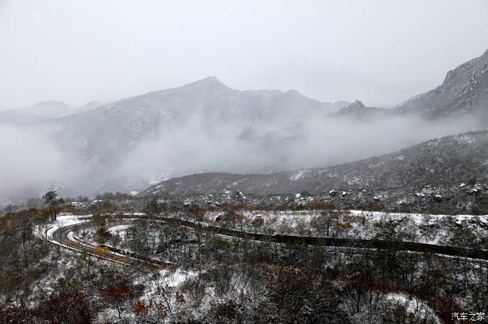 北京头场大雪延庆山上观雪景大维四驱性能体验