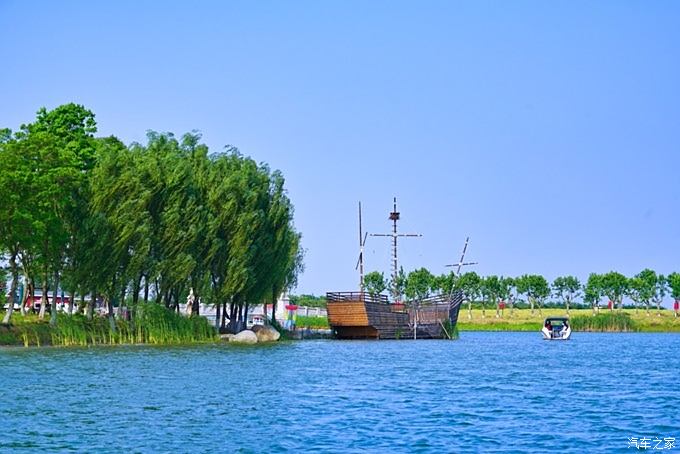 亲子自驾游白马湖生态旅游区