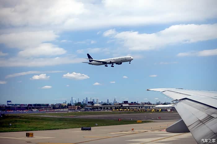 从纽约纽瓦克国际机场离境,国内购买的国航联程机票,回程还是搭乘中国