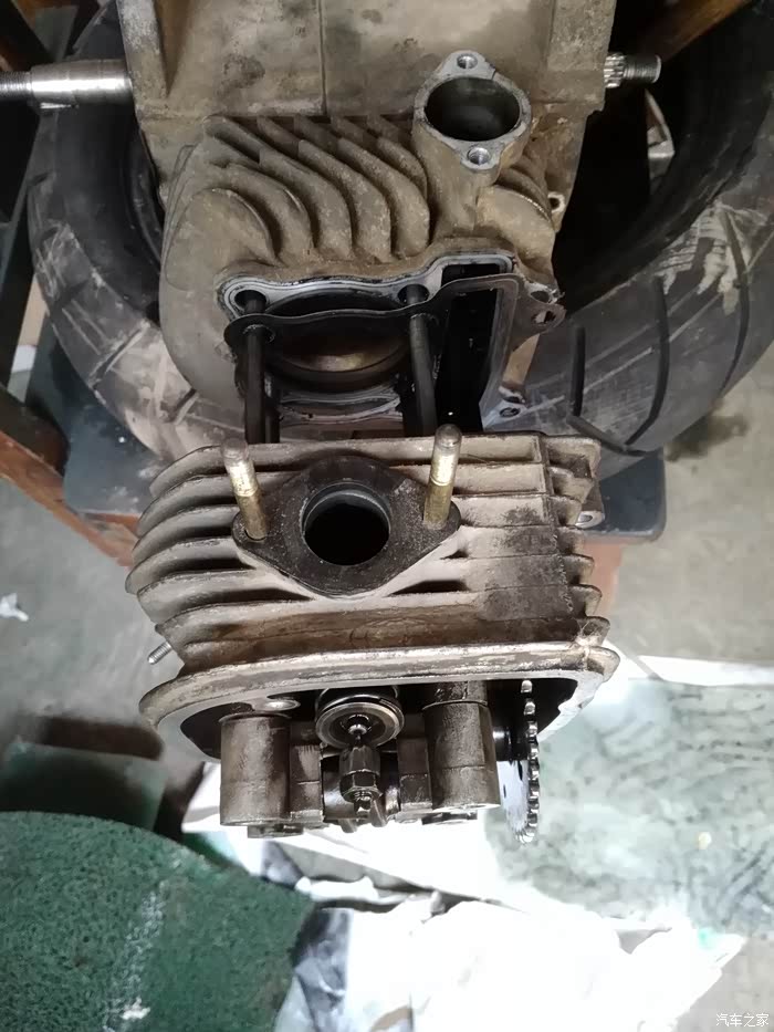 油田折腾闲着没事拆发动机玩原金城gy6150发动机