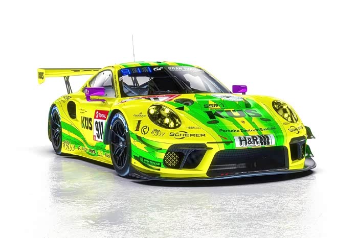 赛车保时捷骚气的涂装印象深刻