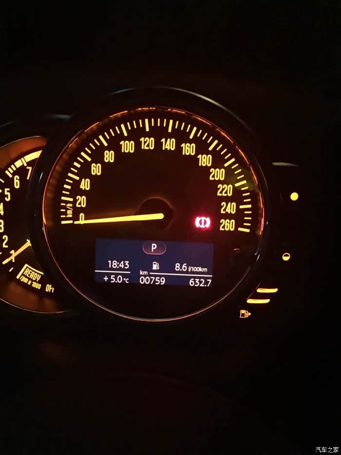 了一声显示一个三角雪花图标,接着有室外温度_mini论坛_汽车之家论坛