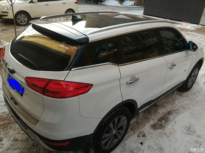 【2016年终福利】【博越】改全黑尾翼连接黑顶 前风挡3秒除