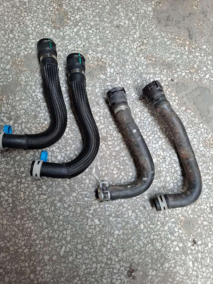 15款君威换暖风水管