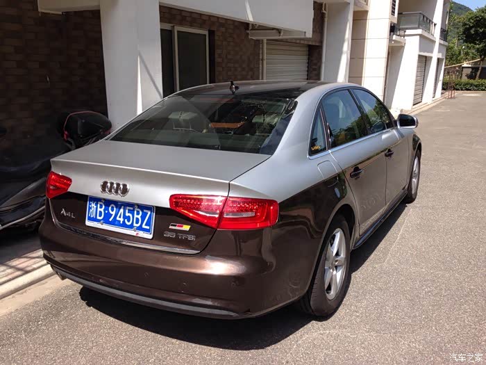 【图】晒疯了,车身双色贴膜,续上贴_奥迪a4l论坛_汽车之家论坛