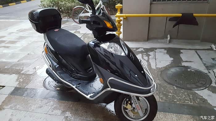 给我的豪爵悦星换加宽后轮胎了不知道以后会不会碰到挡泥板