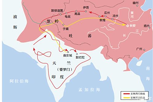 西天取经地图图片