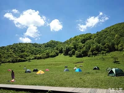 蓝天白云青山绿树黄花地,又一次醉美在大水川