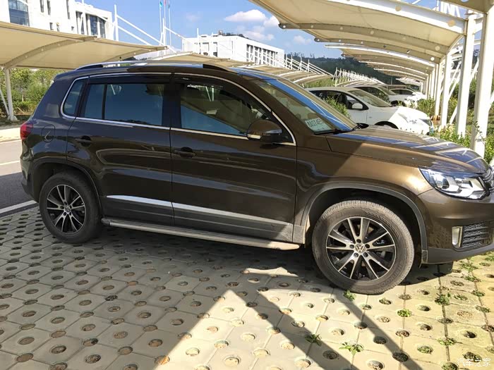 提车途观18t两驱自动豪华版峻岭棕补交作业