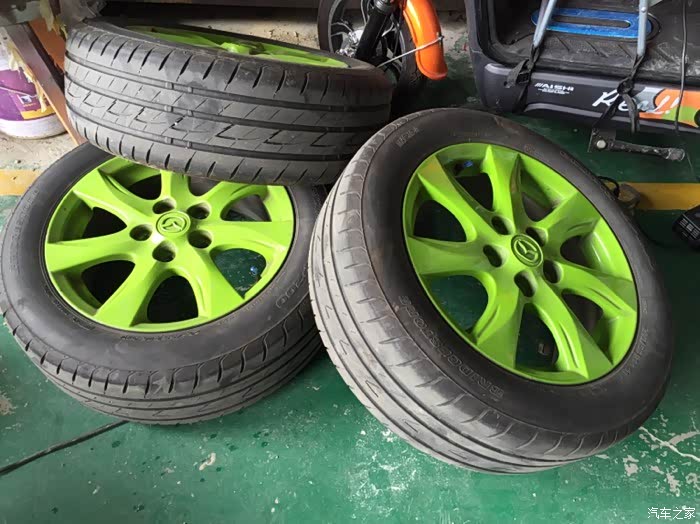 星骋绿轮毂改变色龙骚的一b