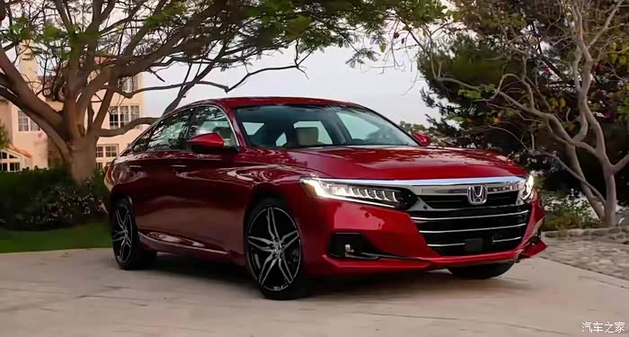 全新一代的红色版本田雅阁的帅气